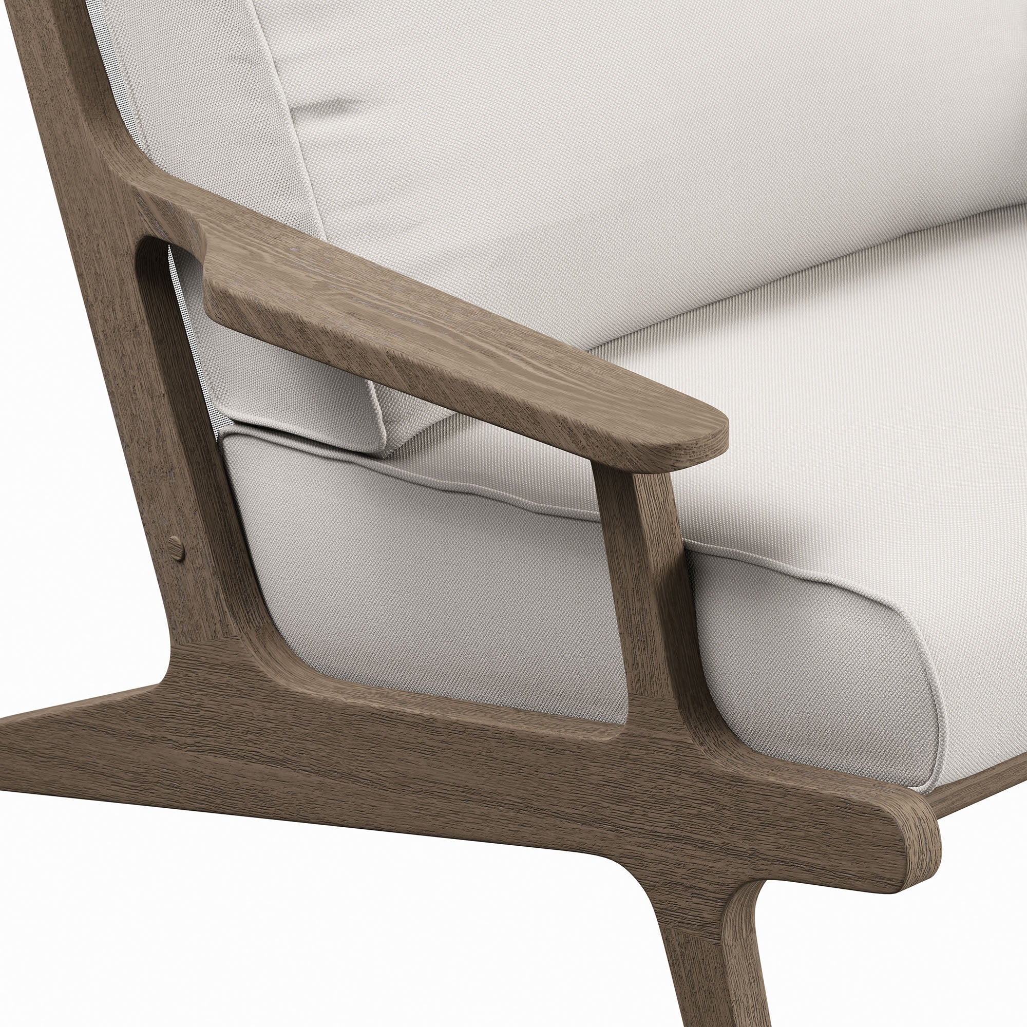 Saratoga Outdoor Teak Wood Armchair - Image 7