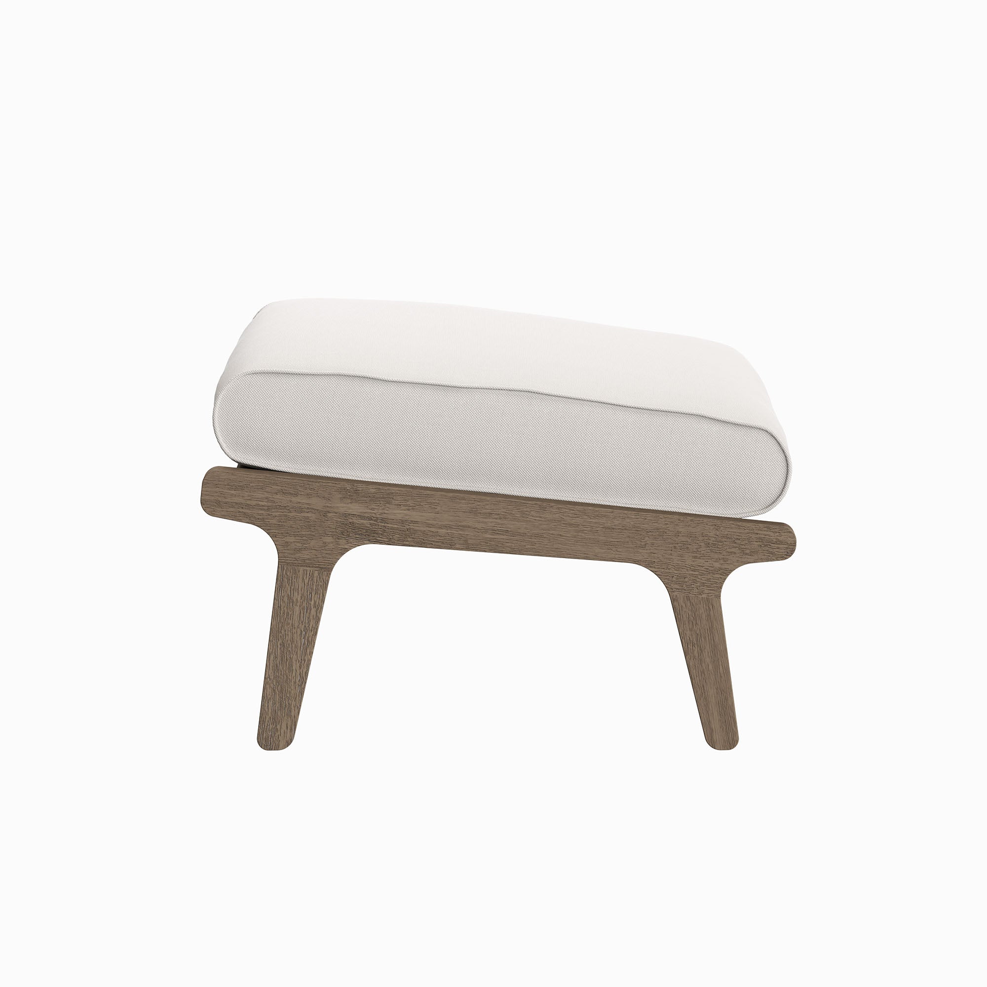 Saratoga Outdoor Teak Wood Chair and Ottoman Set - Image 9