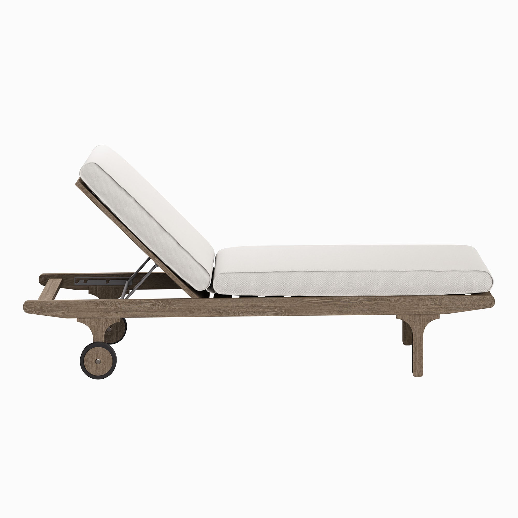 Saratoga Outdoor Teak Chaise Lounge Chair - Image 6