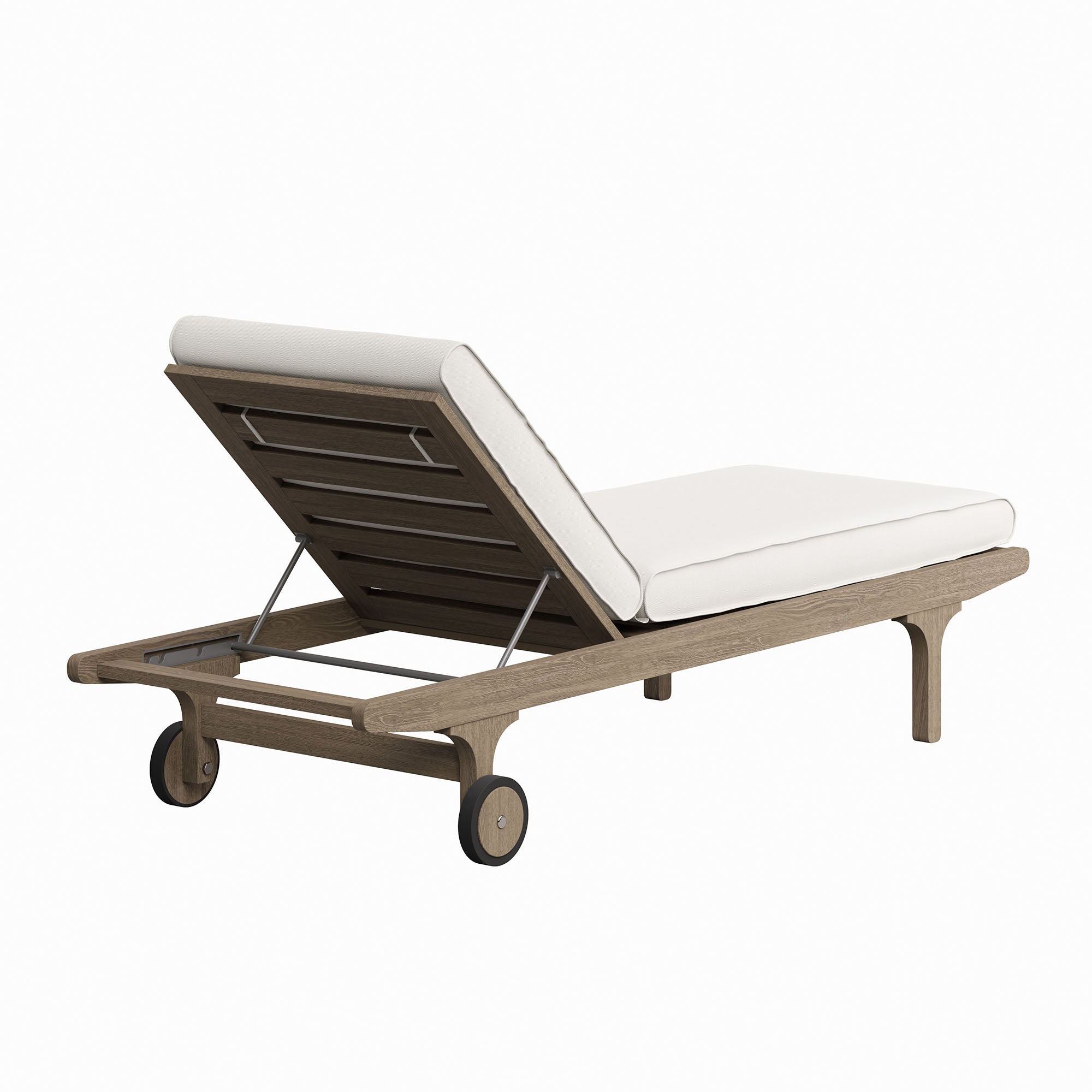 Saratoga Outdoor Teak Chaise Lounge Chair - Image 8