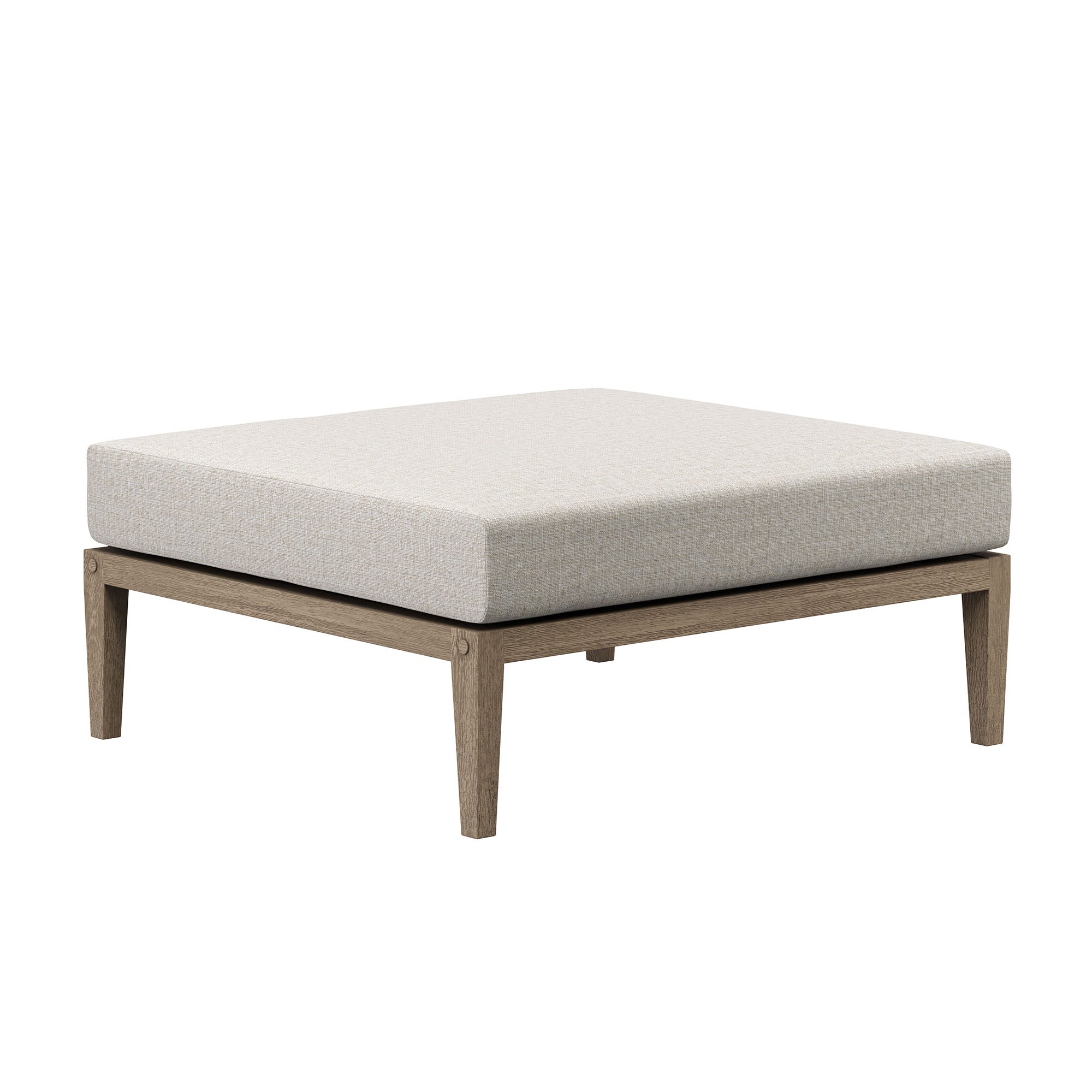 Northlake Outdoor Teak Ottoman - Image 10