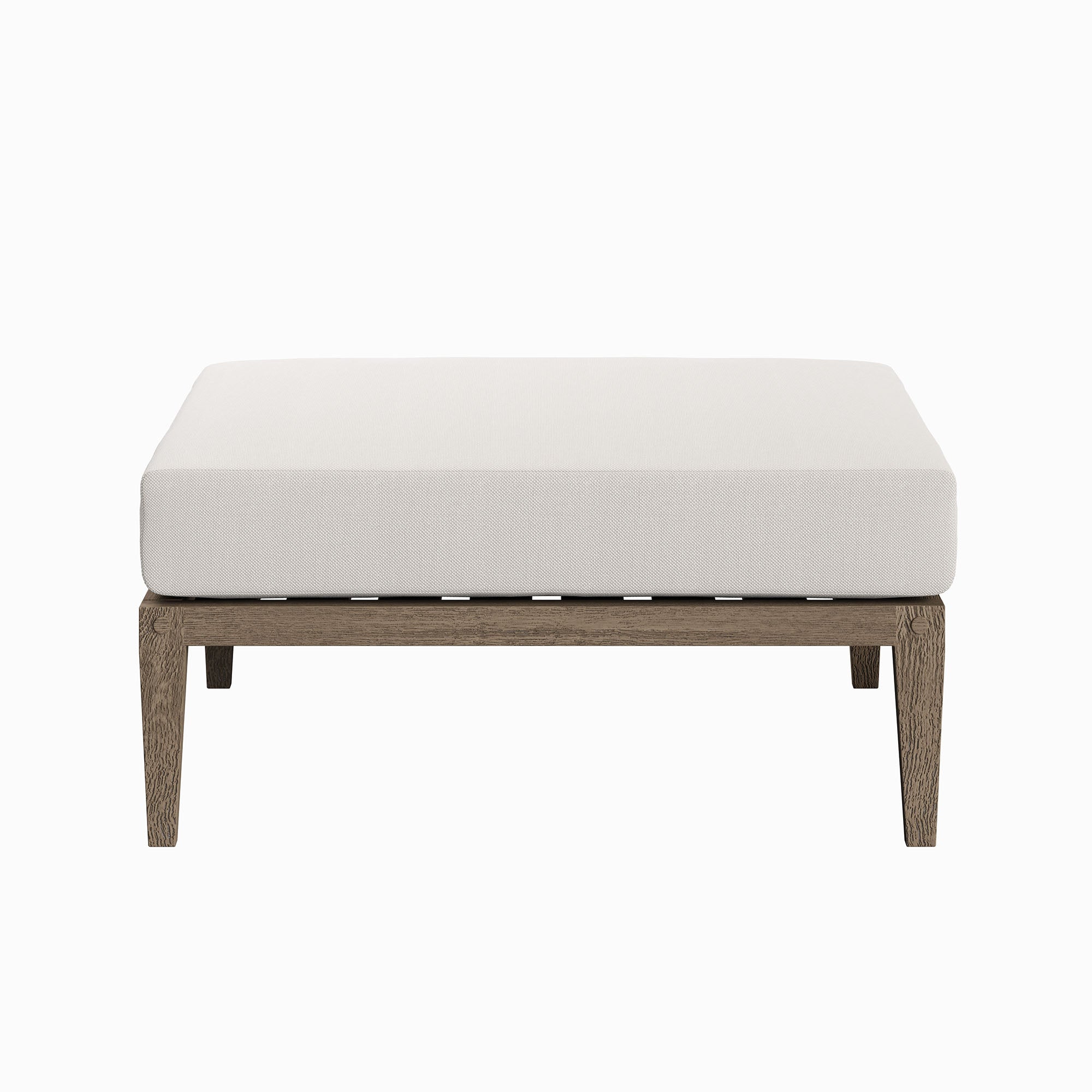 Northlake Outdoor Teak Ottoman - Image 7