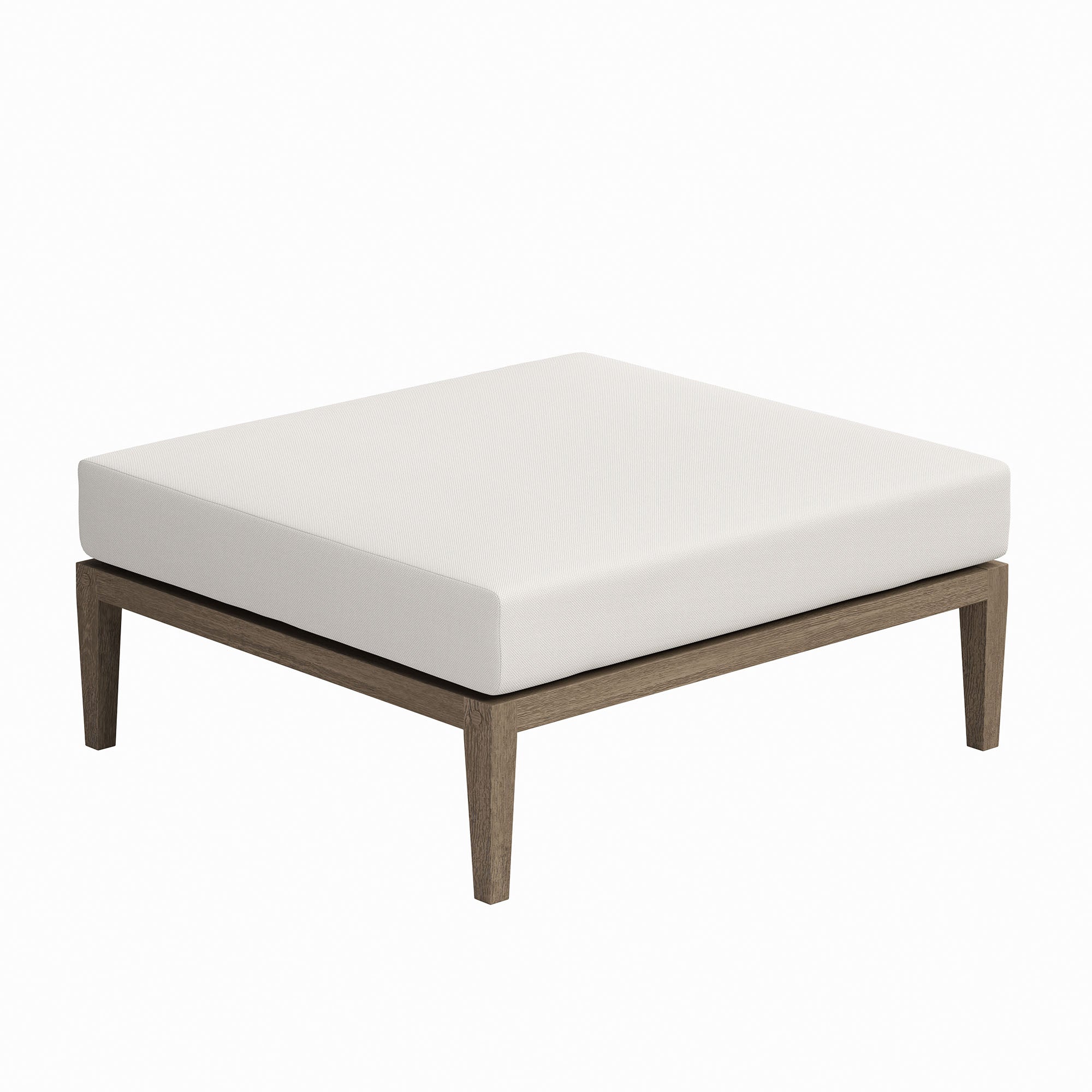 Northlake Outdoor Teak Ottoman - Image 6
