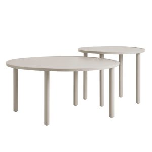 Porta 2 Piece Nesting Outdoor Aluminum Coffee Table Set