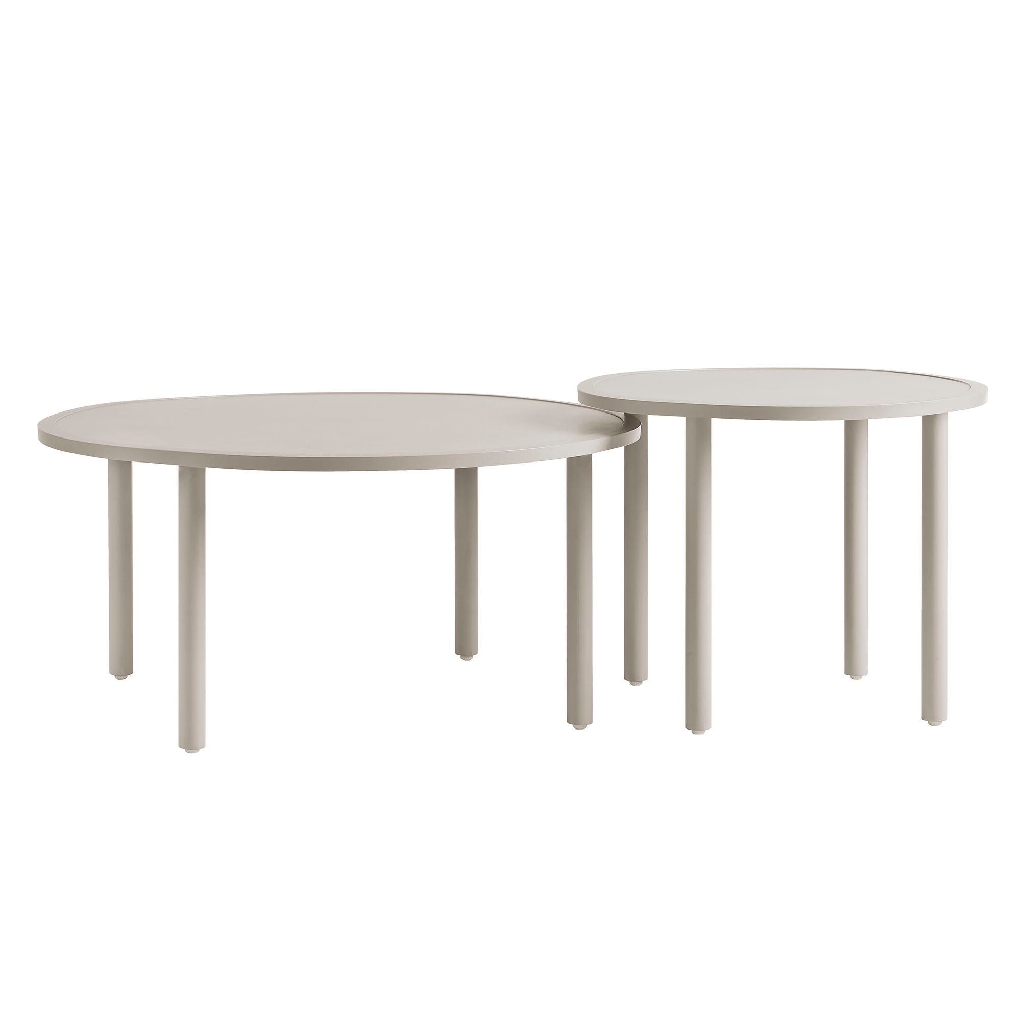 Porta 2 Piece Nesting Outdoor Aluminum Coffee Table Set - Image 6