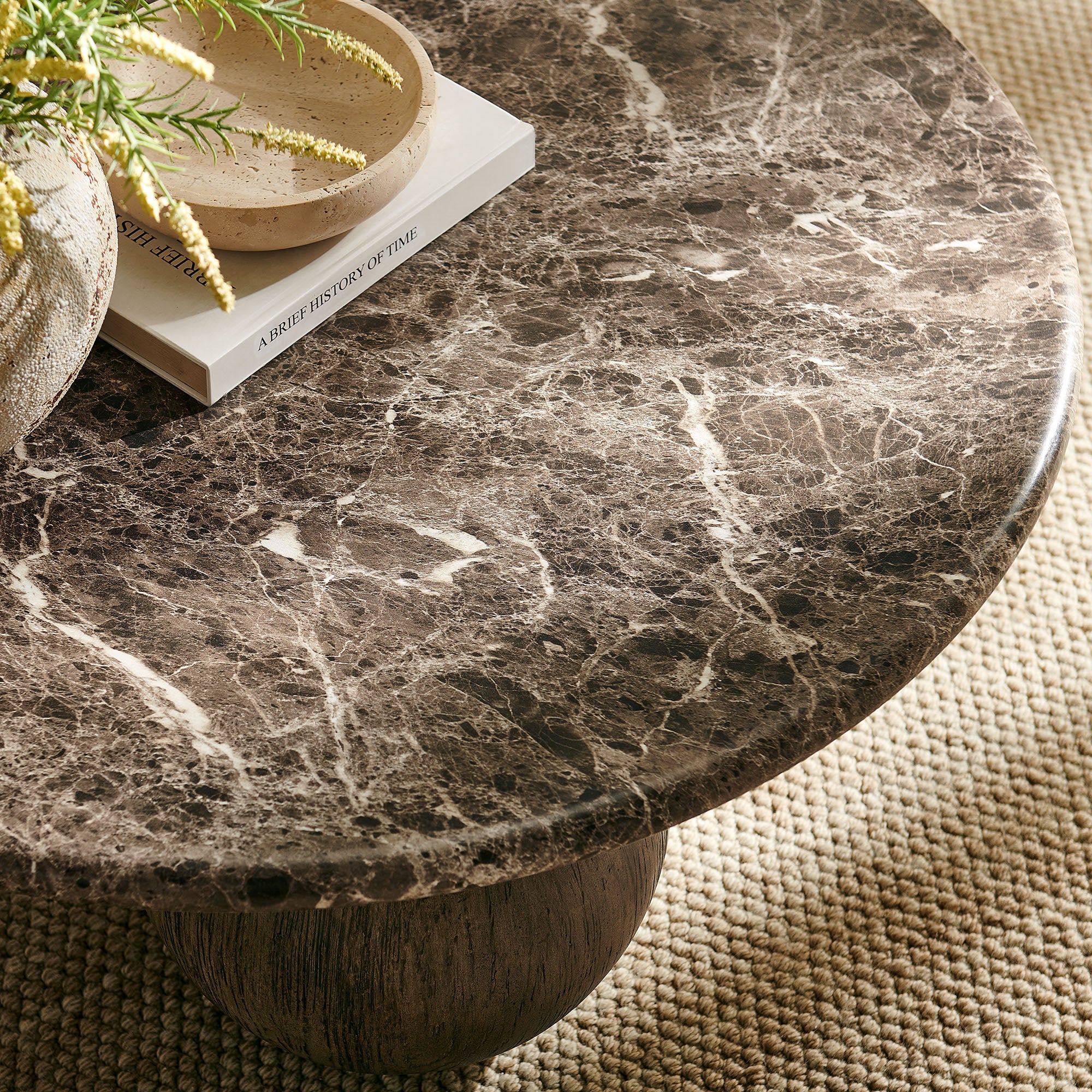 Pietra Indoor Outdoor Round Coffee Table - Image 7