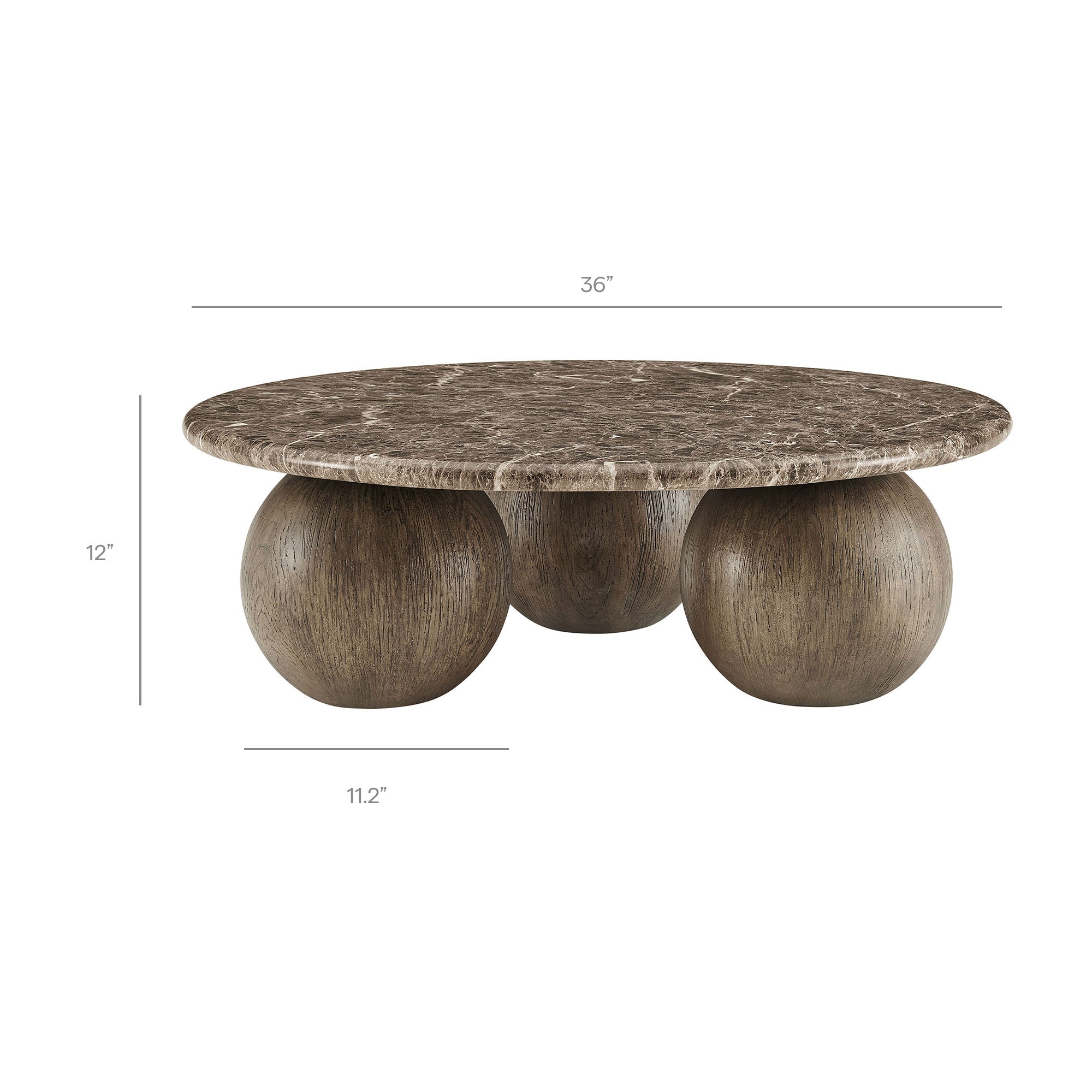 Pietra Indoor Outdoor Round Coffee Table - Image 4