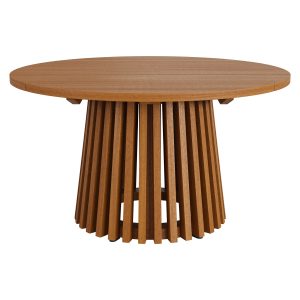 Lane 31 Inch Round Outdoor Teak Wood Coffee Table