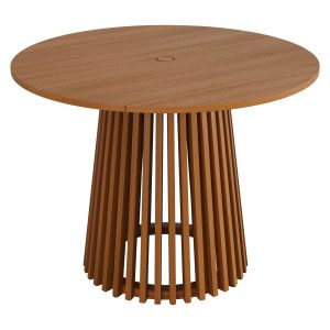 Lane 39 Inch Round Outdoor Teak Wood Dining Table