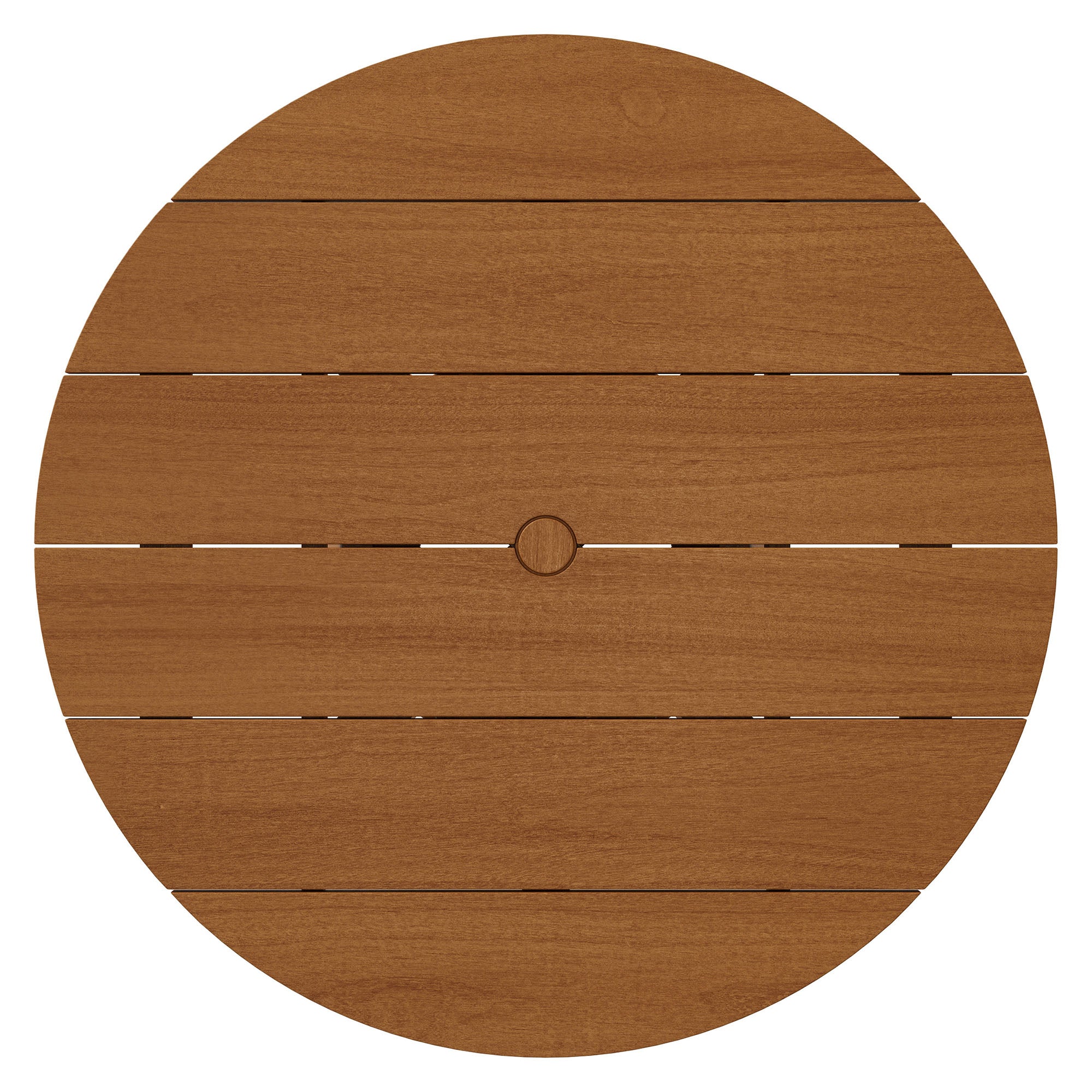 Lane 39 Inch Round Outdoor Teak Wood Dining Table - Image 7