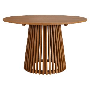 Lane 47 Inch Round Outdoor Teak Wood Dining Table