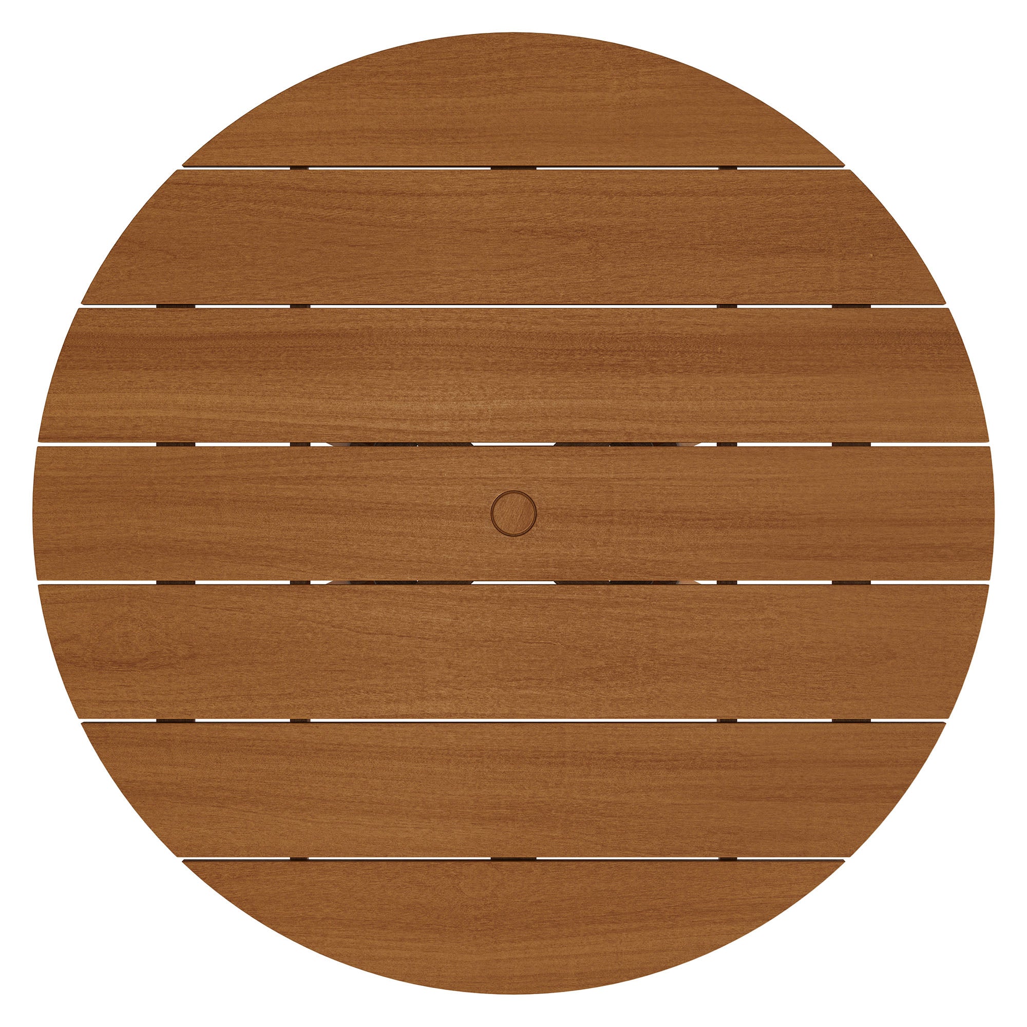 Lane 47 Inch Round Outdoor Teak Wood Dining Table - Image 7