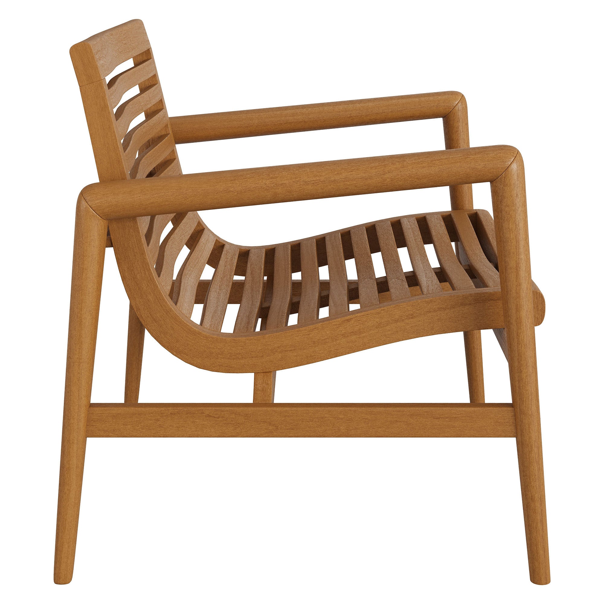 Hayden Outdoor Teak Wood Armchairs Set of 2 - Image 6