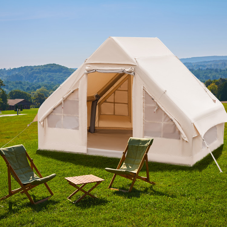 Inflatable Camping Tent 2/4/6 People Glamping Tent for Family Camping with Pump - Image 2