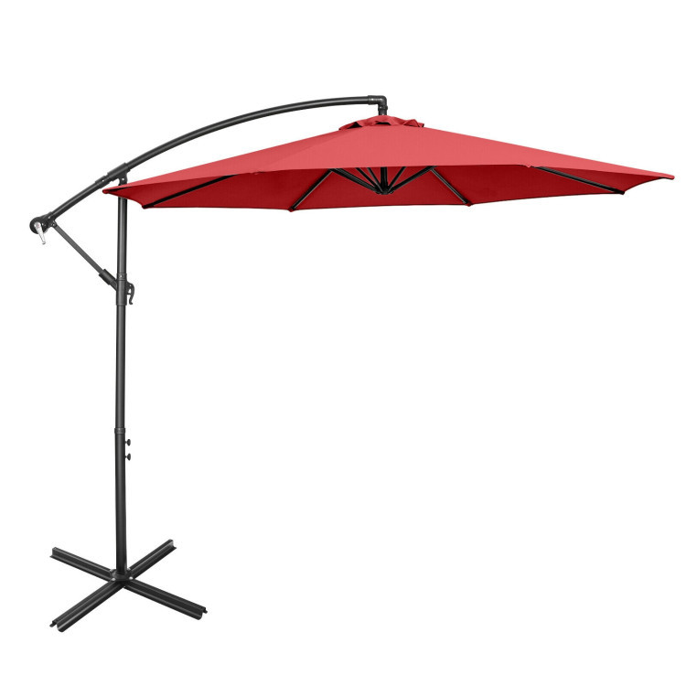 Patio Bundle: Outdoor Furniture Set+Patio Umbrella+Patio Swing+Bistro Set - Image 7